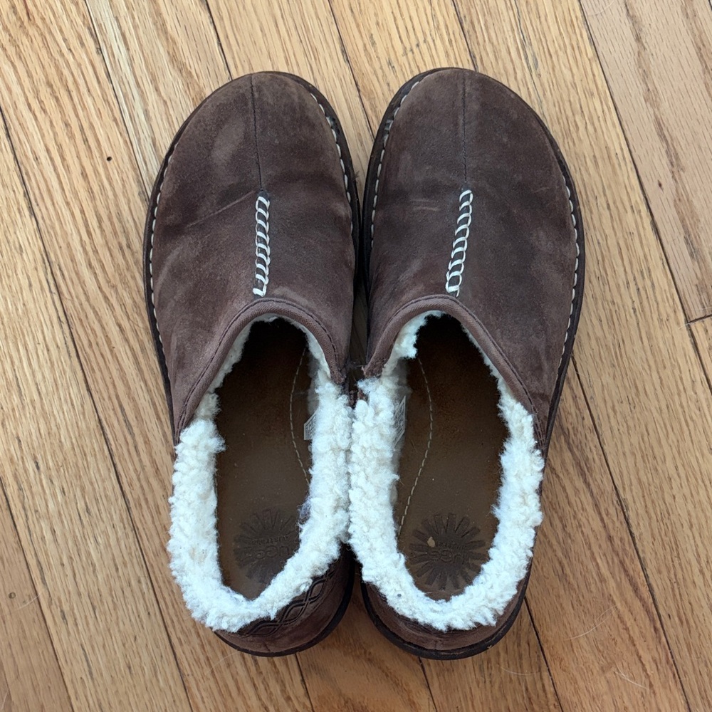 UGG Brown Suede Loafers with Cream Lining